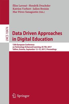Couverture de l’ouvrage Data Driven Approaches in Digital Education