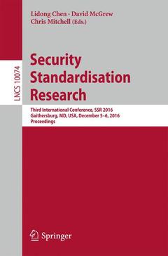 Cover of the book Security Standardisation Research