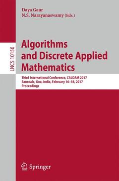 Couverture de l’ouvrage Algorithms and Discrete Applied Mathematics