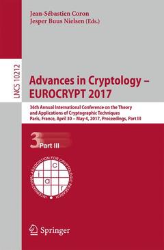 Couverture de l’ouvrage Advances in Cryptology - EUROCRYPT 2017