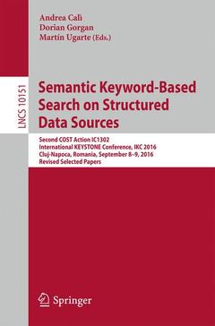 Cover of the book Semantic Keyword-Based Search on Structured Data Sources