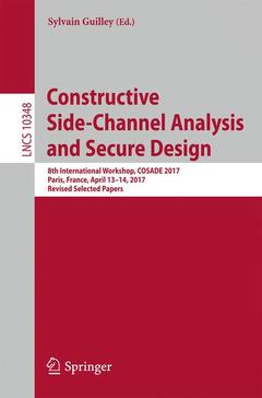 Cover of the book Constructive Side-Channel Analysis and Secure Design