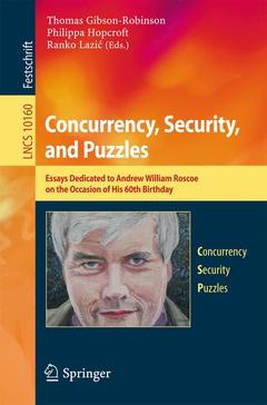 Couverture de l’ouvrage Concurrency, Security, and Puzzles