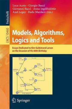 Couverture de l’ouvrage Models, Algorithms, Logics and Tools