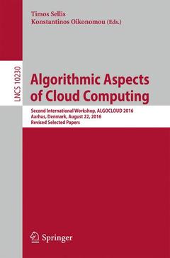 Couverture de l’ouvrage Algorithmic Aspects of Cloud Computing