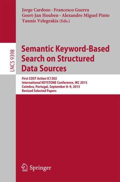 Couverture de l’ouvrage Semantic Keyword-based Search on Structured Data Sources