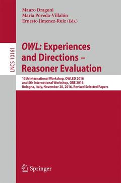 Couverture de l’ouvrage OWL: Experiences and Directions - Reasoner Evaluation