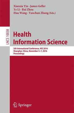 Couverture de l’ouvrage Health Information Science