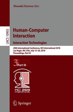 Couverture de l’ouvrage Human-Computer Interaction. Interaction Technologies