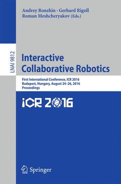 Couverture de l’ouvrage Interactive Collaborative Robotics