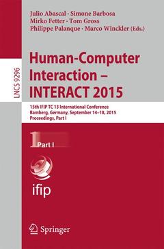 Couverture de l’ouvrage Human-Computer Interaction - INTERACT 2015