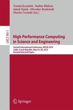 Couverture de l’ouvrage High Performance Computing in Science and Engineering