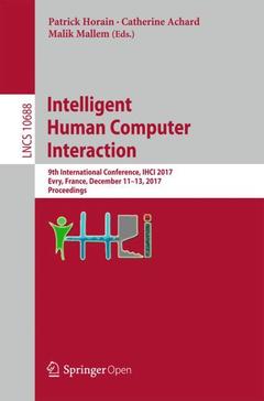 Couverture de l’ouvrage Intelligent Human Computer Interaction