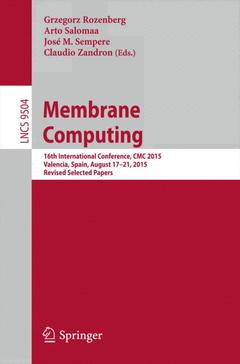Cover of the book Membrane Computing