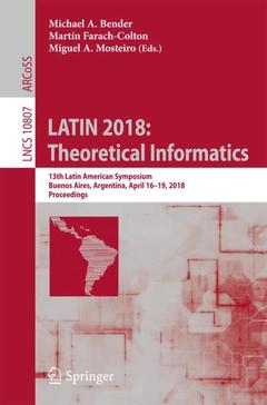 Couverture de l’ouvrage LATIN 2018: Theoretical Informatics