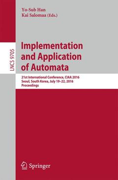 Cover of the book Implementation and Application of Automata