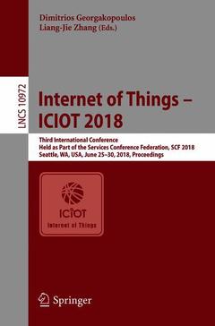 Couverture de l’ouvrage Internet of Things - ICIOT 2018
