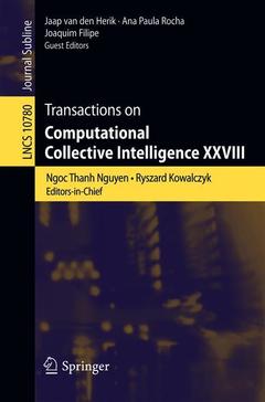 Couverture de l’ouvrage Transactions on Computational Collective Intelligence XXVIII