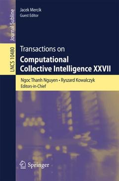 Couverture de l’ouvrage Transactions on Computational Collective Intelligence XXVII