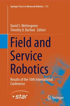 Couverture de l’ouvrage Field and Service Robotics