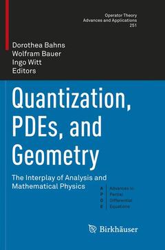 Couverture de l’ouvrage Quantization, PDEs, and Geometry