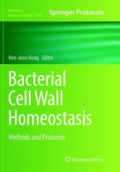 Couverture de l’ouvrage Bacterial Cell Wall Homeostasis