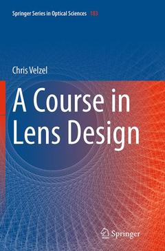 Cover of the book A Course in Lens Design