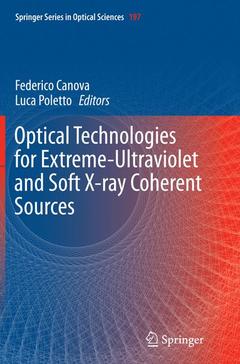 Couverture de l’ouvrage Optical Technologies for Extreme-Ultraviolet and Soft X-ray Coherent Sources