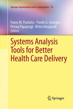 Couverture de l’ouvrage Systems Analysis Tools for Better Health Care Delivery