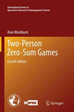 Couverture de l’ouvrage Two-Person Zero-Sum Games