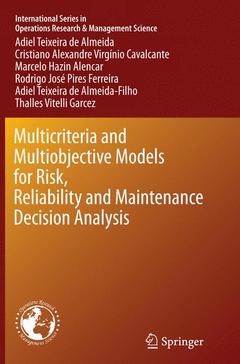 Couverture de l’ouvrage Multicriteria and Multiobjective Models for Risk, Reliability and Maintenance Decision Analysis
