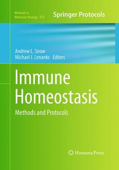 Couverture de l’ouvrage Immune Homeostasis