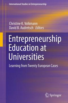 Couverture de l’ouvrage Entrepreneurship Education at Universities