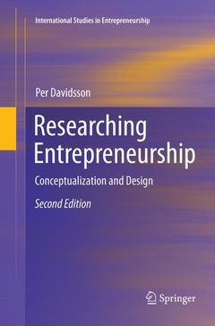 Couverture de l’ouvrage Researching Entrepreneurship