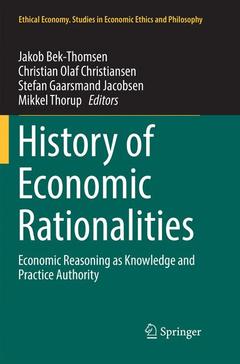 Couverture de l’ouvrage History of Economic Rationalities