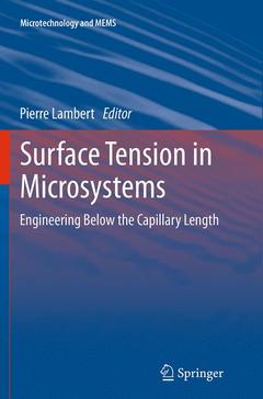 Couverture de l’ouvrage Surface Tension in Microsystems