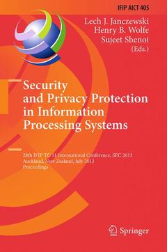 Couverture de l’ouvrage Security and Privacy Protection in Information Processing Systems