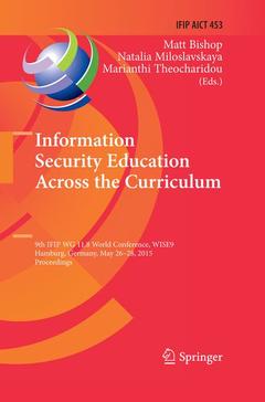 Couverture de l’ouvrage Information Security Education Across the Curriculum