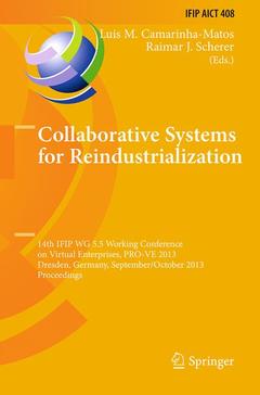 Couverture de l’ouvrage Collaborative Systems for Reindustrialization