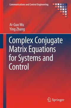Couverture de l’ouvrage Complex Conjugate Matrix Equations for Systems and Control