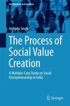 Couverture de l’ouvrage The Process of Social Value Creation