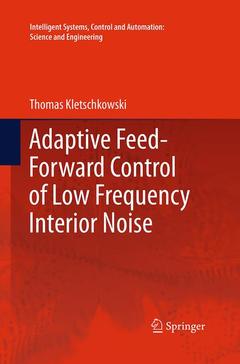 Couverture de l’ouvrage Adaptive Feed-Forward Control of Low Frequency Interior Noise