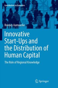 Cover of the book Innovative Start-Ups and the Distribution of Human Capital
