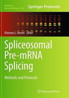 Couverture de l’ouvrage Spliceosomal Pre-mRNA Splicing