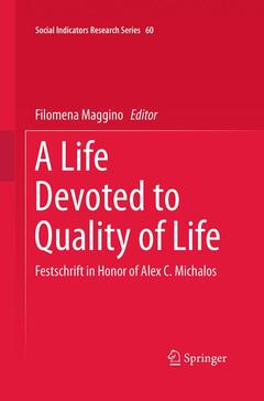 Cover of the book A Life Devoted to Quality of Life