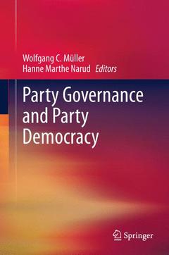 Couverture de l’ouvrage Party Governance and Party Democracy