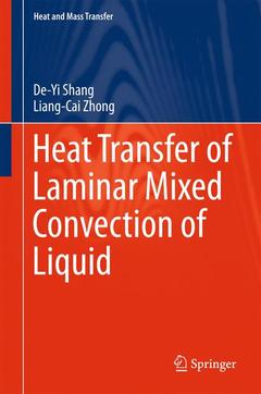 Couverture de l’ouvrage Heat Transfer of Laminar Mixed Convection of Liquid 