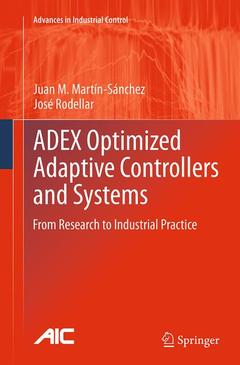 Couverture de l’ouvrage ADEX Optimized Adaptive Controllers and Systems