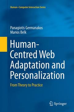 Couverture de l’ouvrage Human-Centred Web Adaptation and Personalization