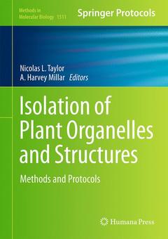 Couverture de l’ouvrage Isolation of Plant Organelles and Structures